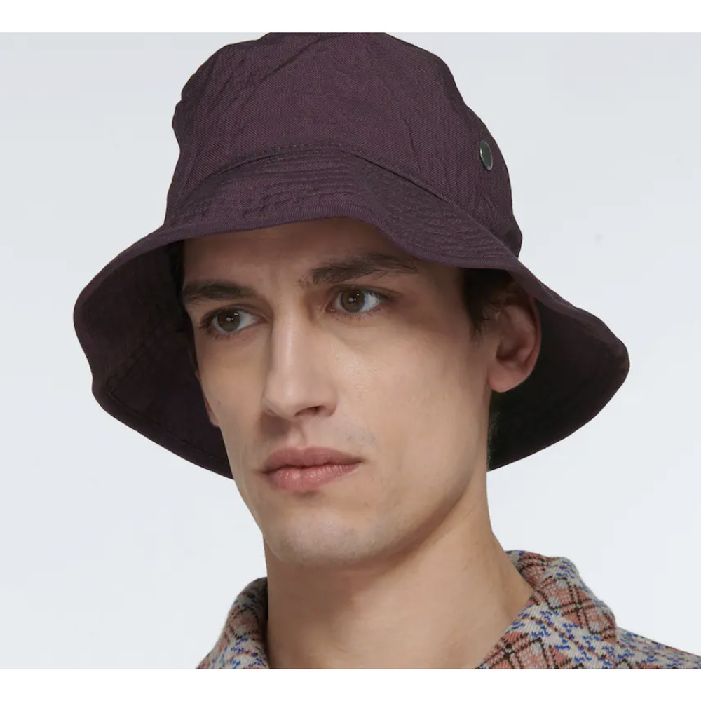 Acne Studios Nylon Bucket Hat Maroon Red Brimmo - Picture 4 of 4